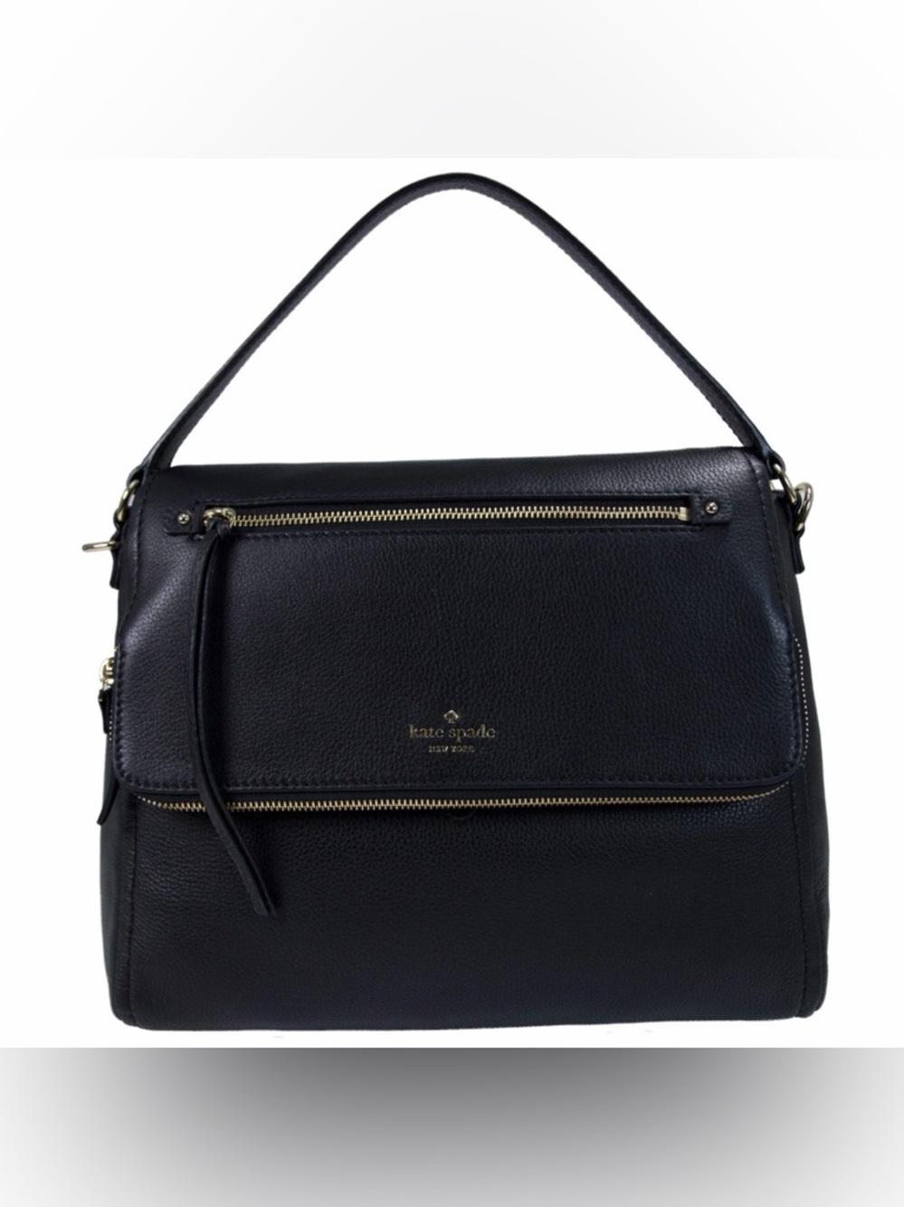 kate spade Black cobble hill toddy Pebbled Leather Shoulder Bag crossbody